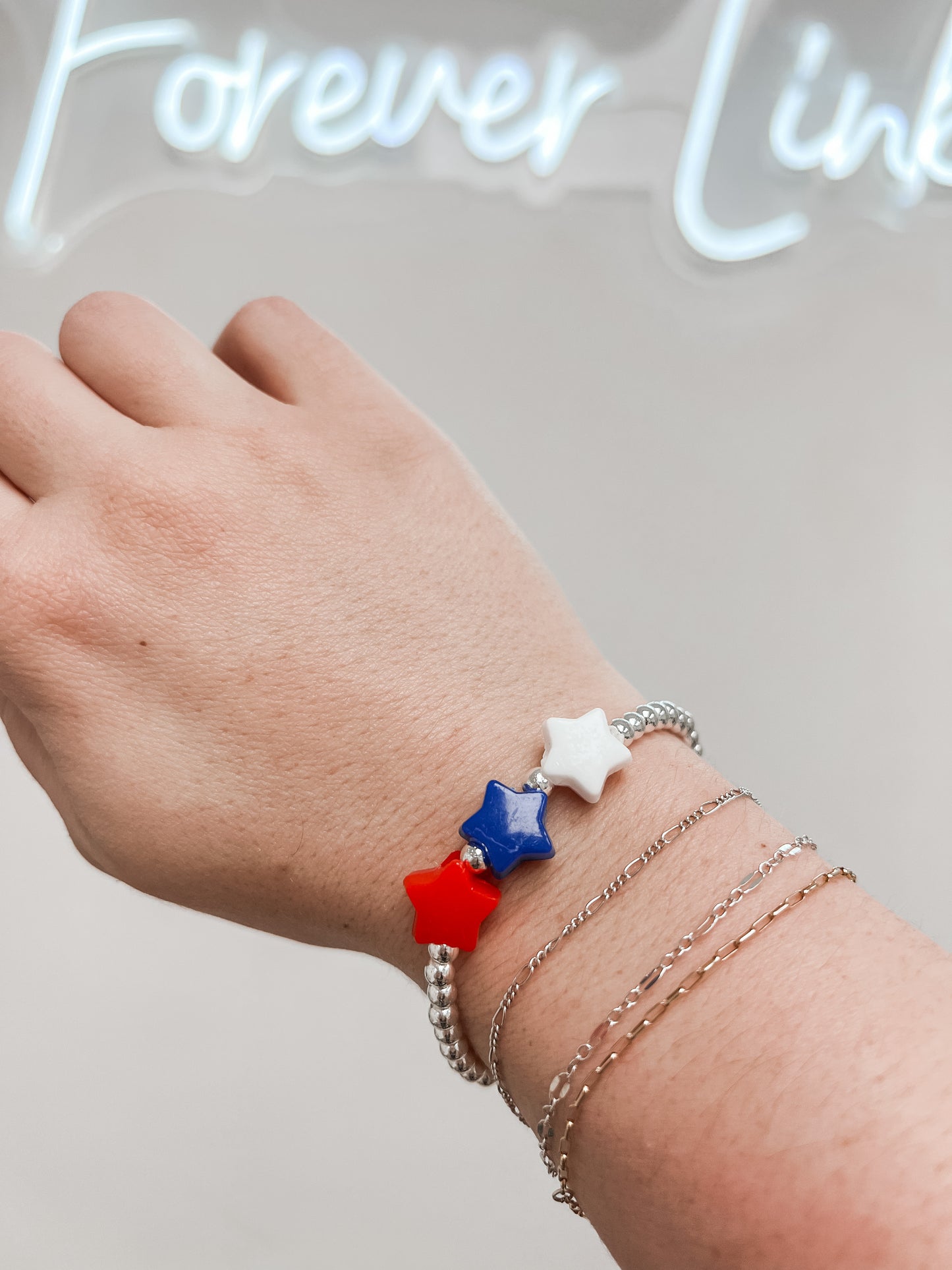Silver Stars Bracelet