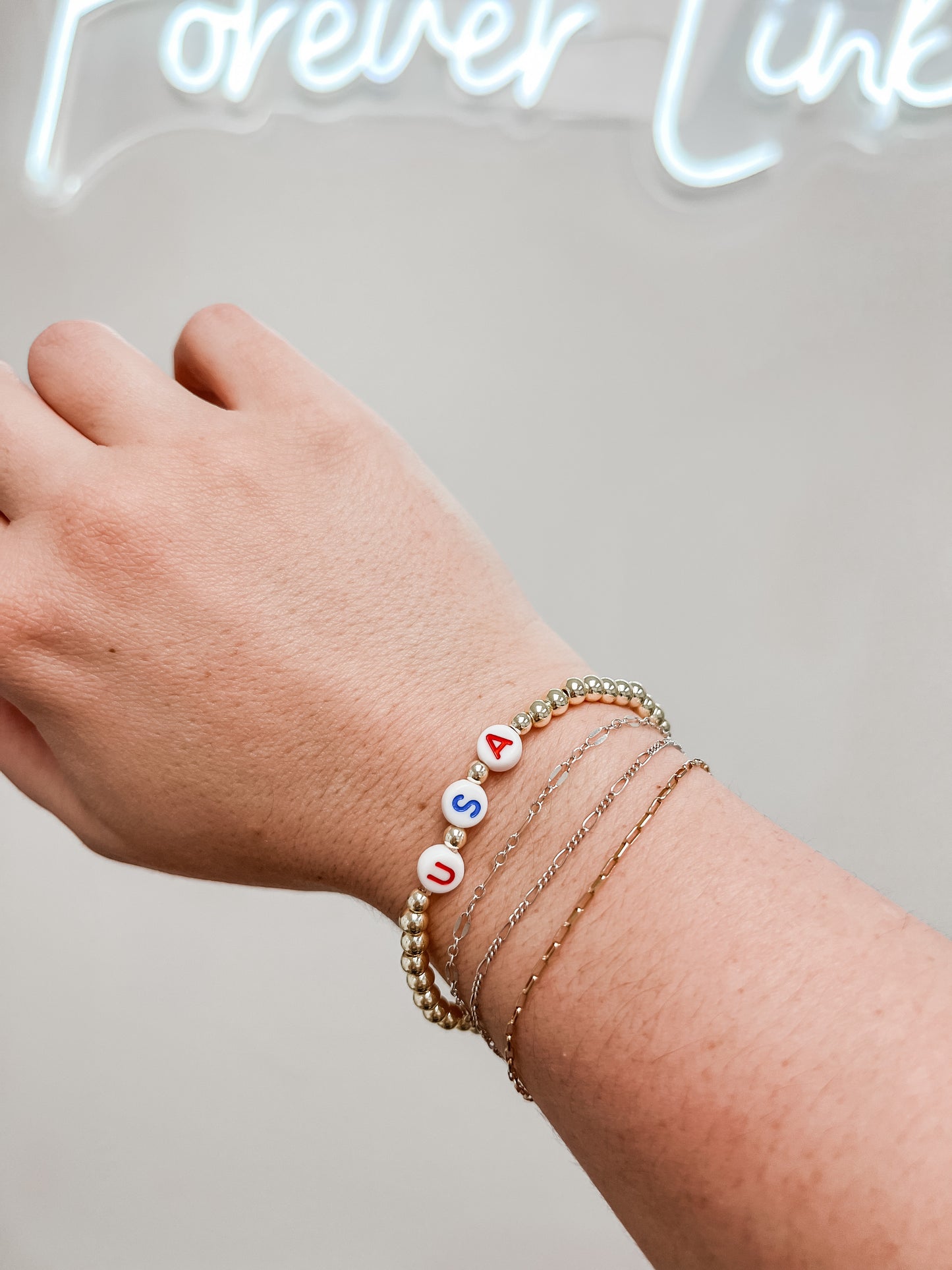Gold USA Bracelet
