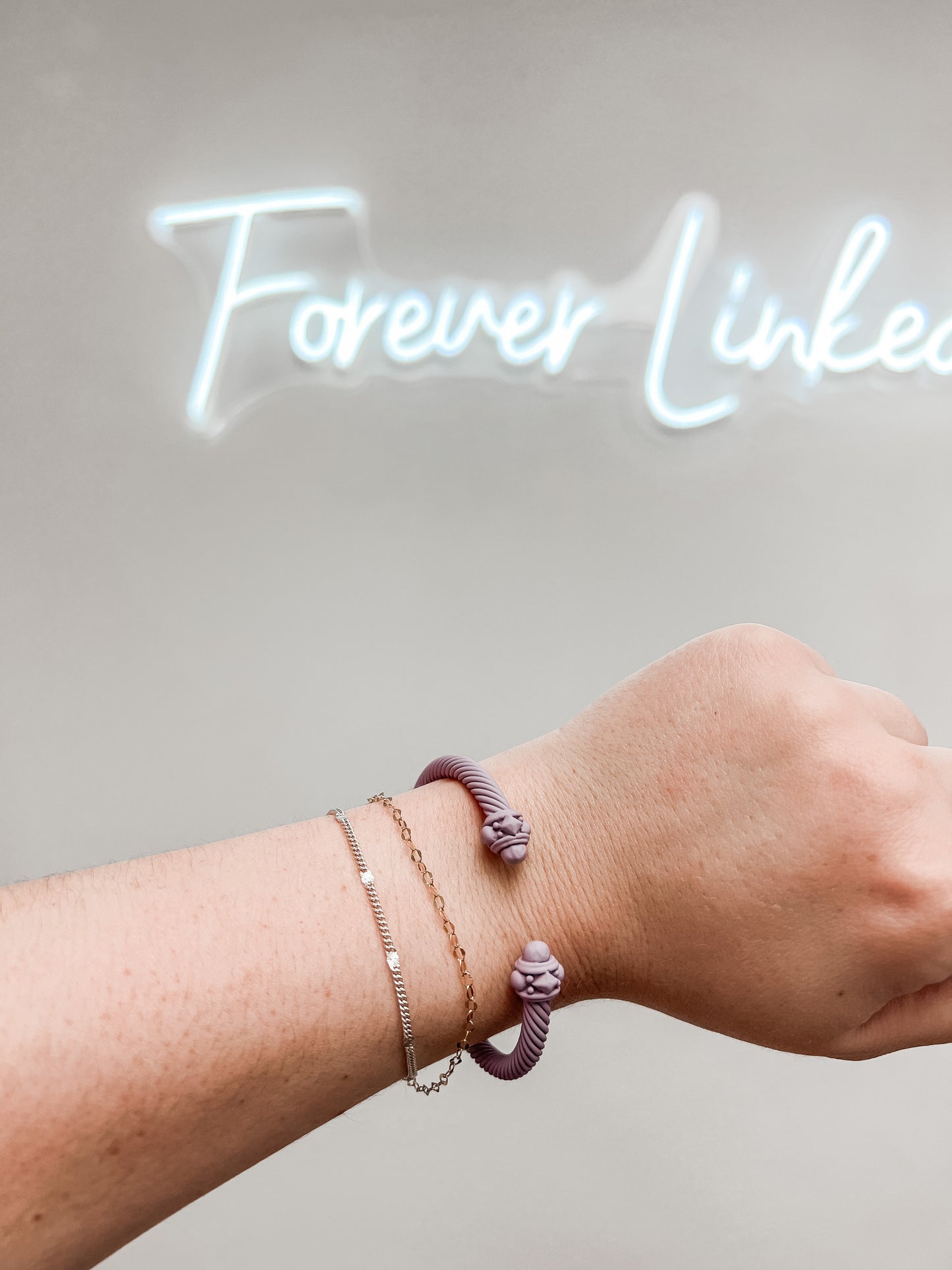 Purple Cable Bracelet