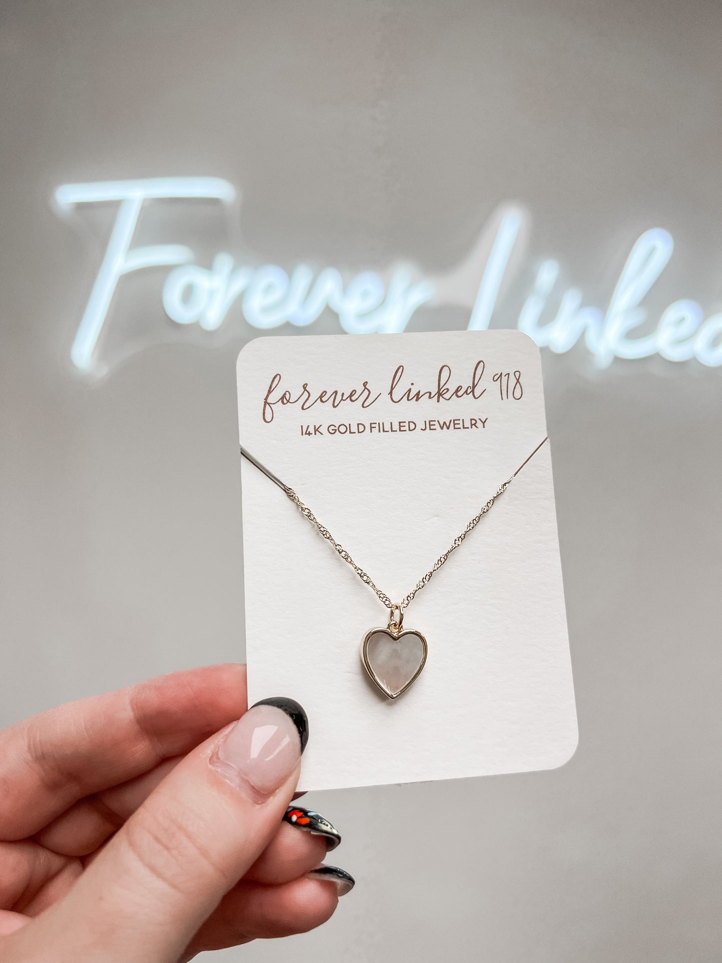 Small Shell Pearl Heart Necklace