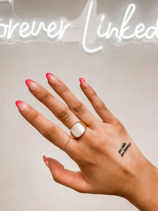 Shell Square Ring