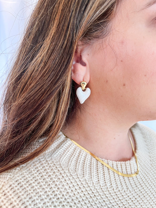 Shelley Heart Earring