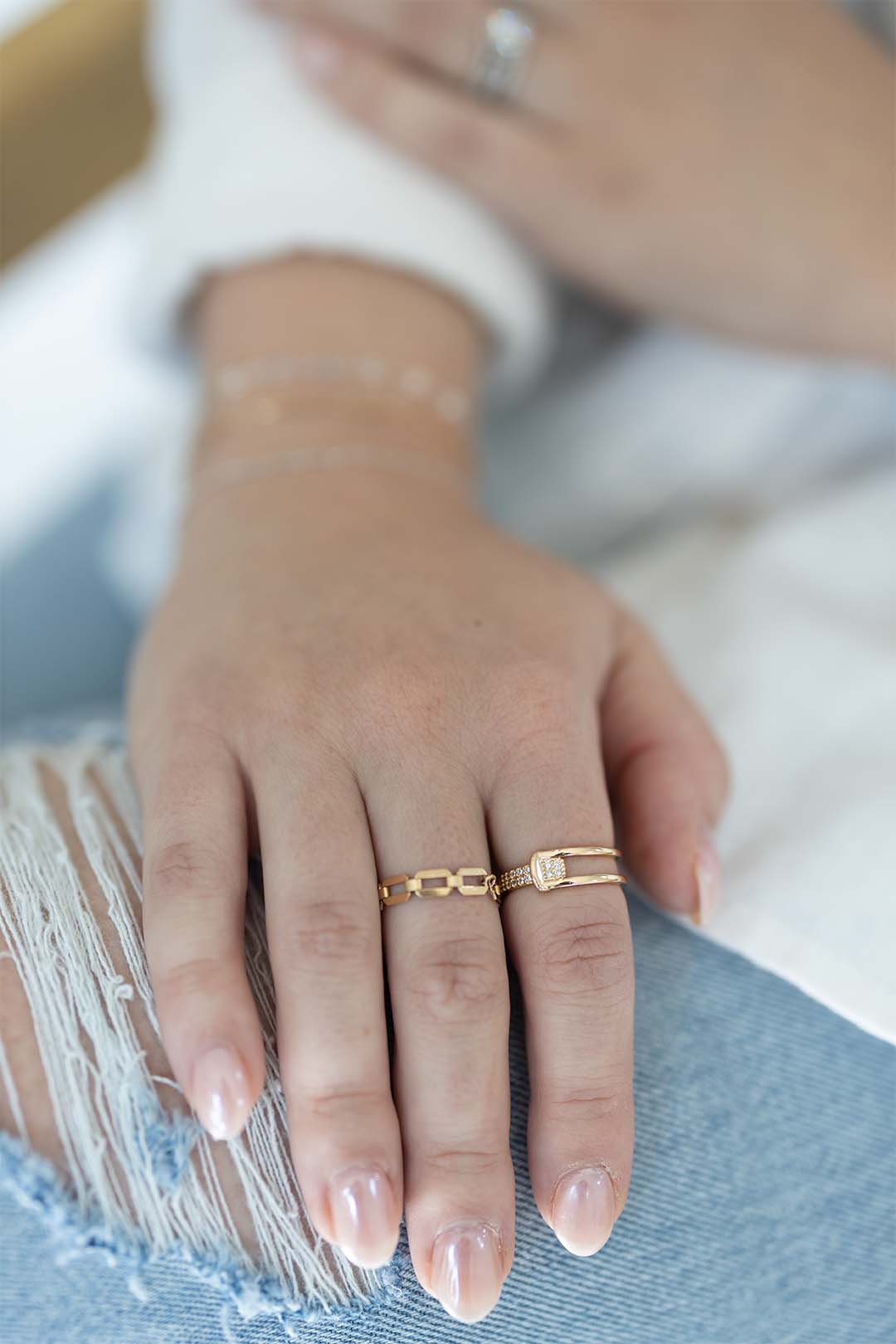 Crystal Belt Ring