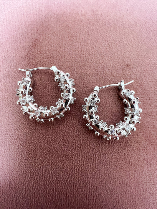 Sadi Hoop In Silver