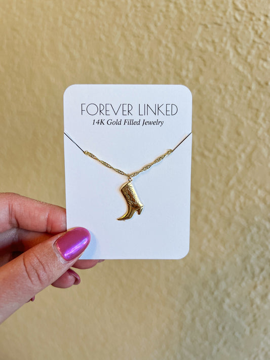 Classic Cowboy boot Necklace