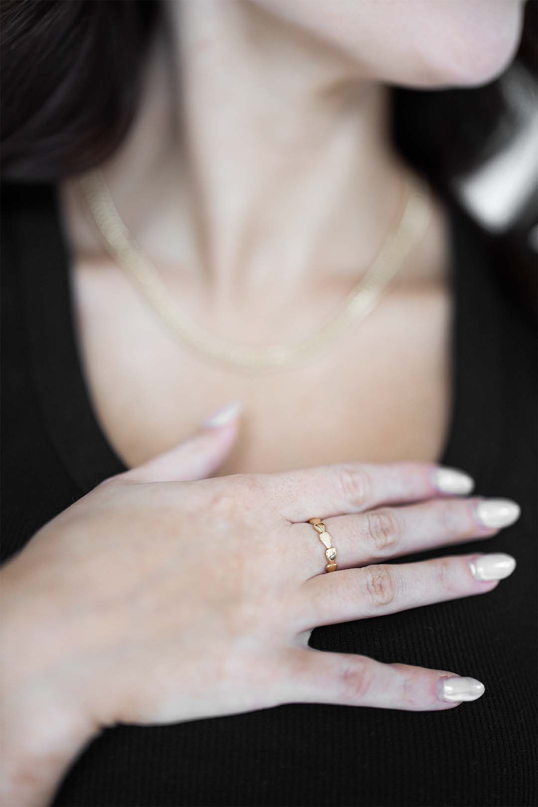 Gold Diamond Shape Ring