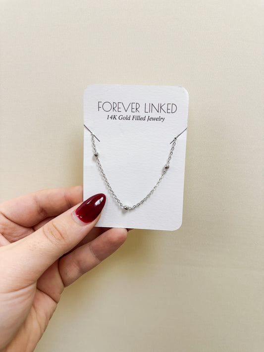 LYN LAYERING CHAIN IN SILVER