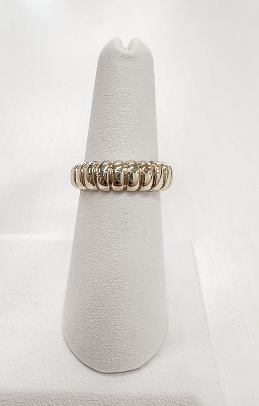 Gold Croissant  Ring